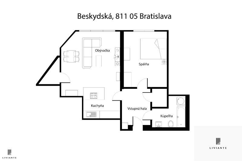 Rent One bedroom apartment, One bedroom apartment, Šancová, Bratislava