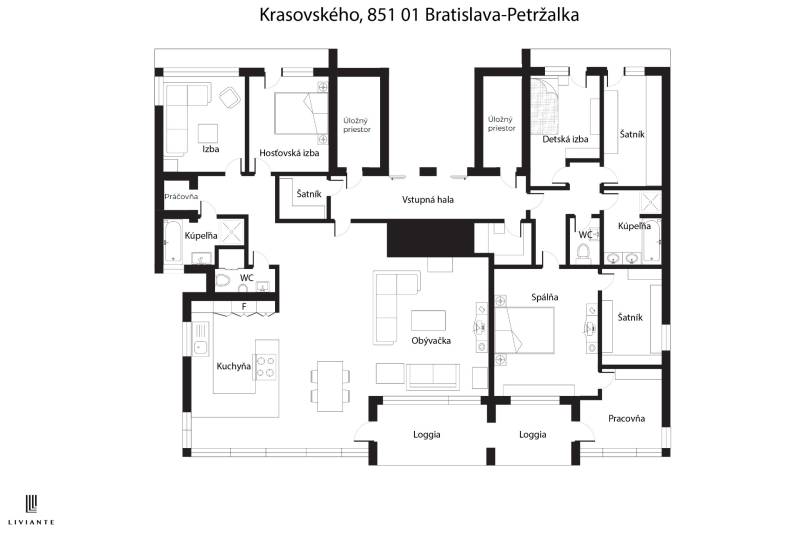 Sale Four+ bedroom apartment, Four+ bedroom apartment, Krasovského, Br
