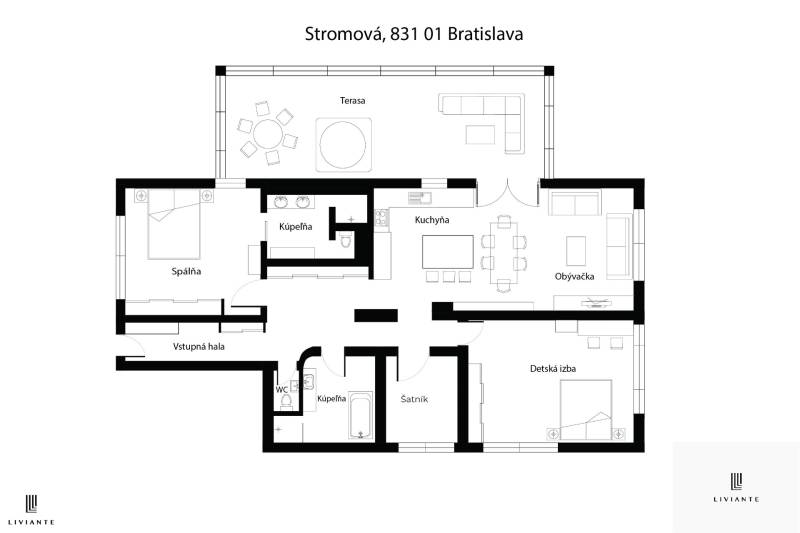 Sale Three bedroom apartment, Three bedroom apartment, Stromová, Brati