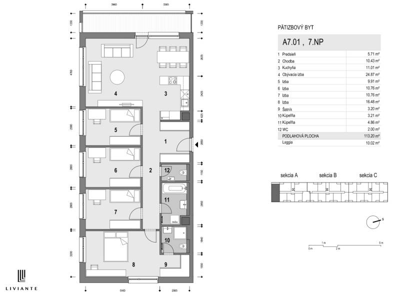 Rent Four+ bedroom apartment, Four+ bedroom apartment, Bazová, Bratisl