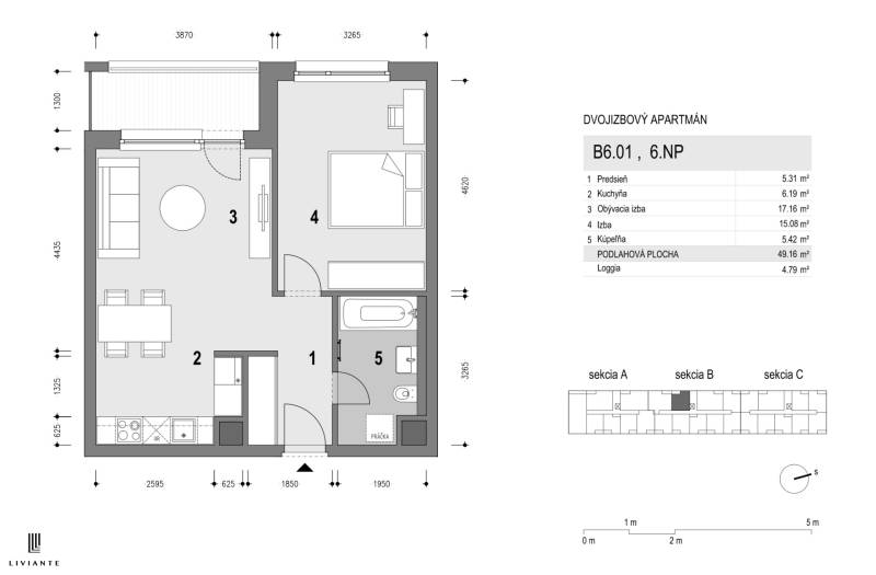 Rent One bedroom apartment, One bedroom apartment, Bazová, Bratislava 