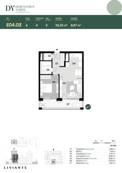 Sale One bedroom apartment, One bedroom apartment, Košická, Bratislava