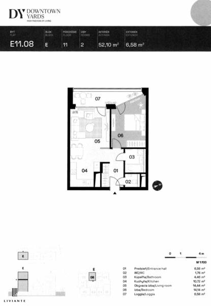 Sale One bedroom apartment, One bedroom apartment, Košická, Bratislava